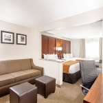 Hotel suite with 2 queen beds